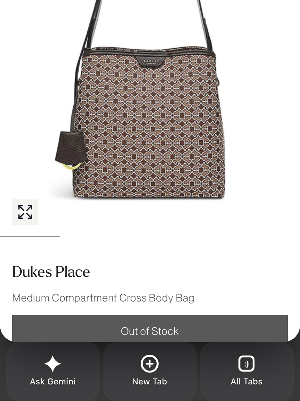 Radley London Dukes Place Medium Bag New